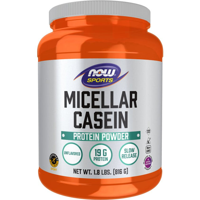 Odżywka Białkowa NOW Foods Micellar Casein 816 g - Sklep Witaminki.pl