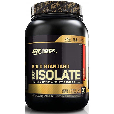 Odżywka Białkowa Optimum Nutrition Gold Standard 100% Isolate, Strawberry - 930g Strawberry 930 g - Sklep Witaminki.pl