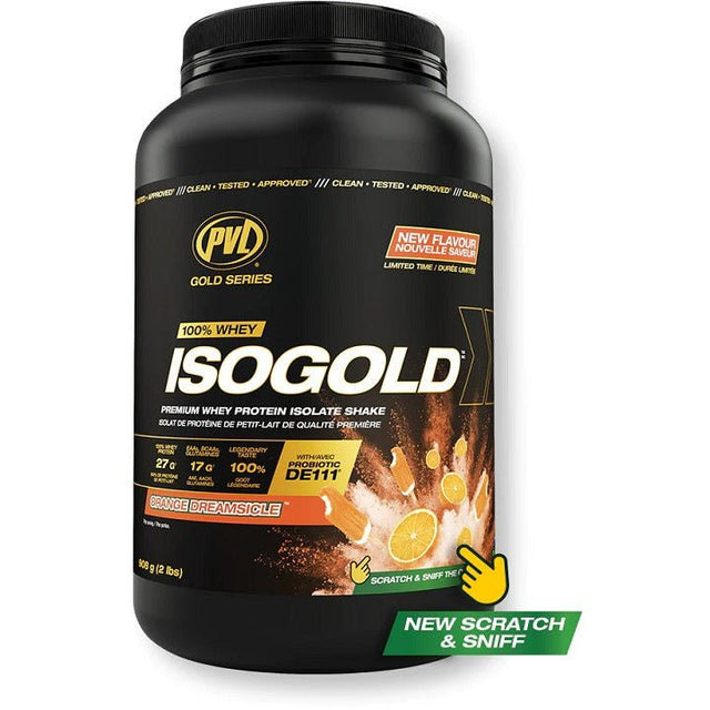 Odżywka Białkowa PVL Essentials Gold Series IsoGold Orange Dreamsicle 908g - Sklep Witaminki.pl