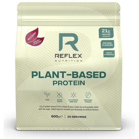 Odżywka Białkowa Reflex Nutrition Plant Based Protein Wild Berry 600 g - Sklep Witaminki.pl