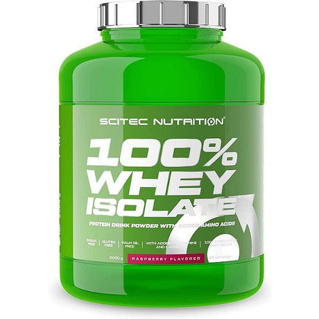 Odżywka Białkowa Scitec Nutrition 100% Whey Isolate Raspberry 2000 g - Sklep Witaminki.pl