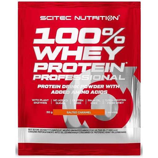Odżywka Białkowa Scitec Nutrition 100% Whey Protein Professional Salted Caramel 30 g - Sklep Witaminki.pl