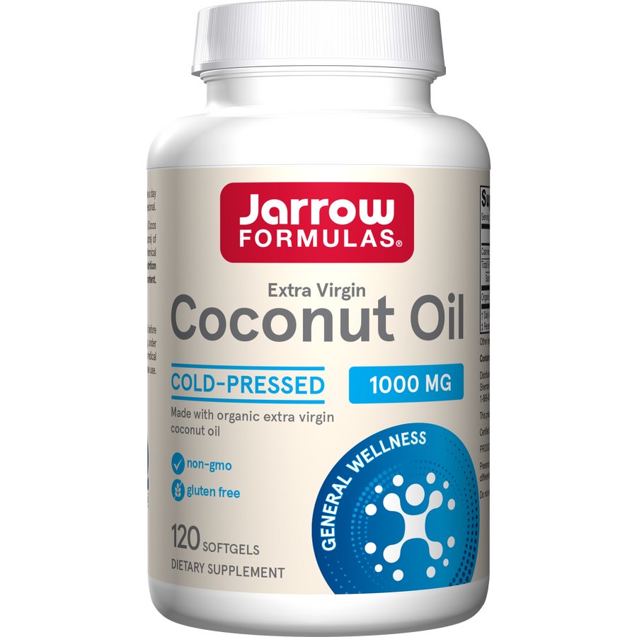 Olej Kokosowy Jarrow Formulas Coconut Oil Extra Virgin 1000 mg 120 softgels - Sklep Witaminki.pl