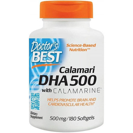Olej z Kałamarnicy Doctor's BEST Calamari DHA 500 with Calamarine 500 mg 180 softgels - Sklep Witaminki.pl