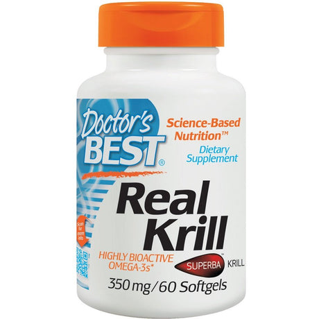 Olej z Kryla Doctor's BEST Real Krill 350 mg 60 softgels - Sklep Witaminki.pl
