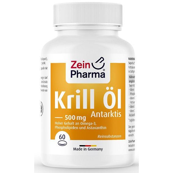 Olej z Kryla Zein Pharma Krill Oil Antarctic 500mg 60 caps - Sklep Witaminki.pl