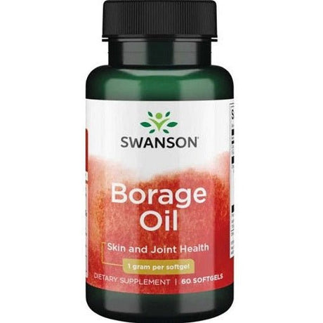 Olej z Ogórecznika Swanson Borage Oil 1000 mg 60 softgels - Sklep Witaminki.pl