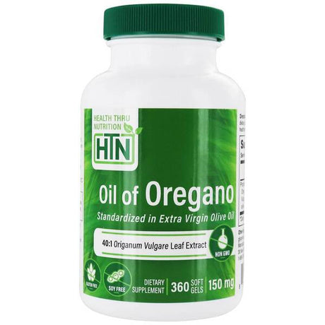 Olej z Oregano Health Thru Nutrition Oil of Oregano 150mg 360 softgels - Sklep Witaminki.pl
