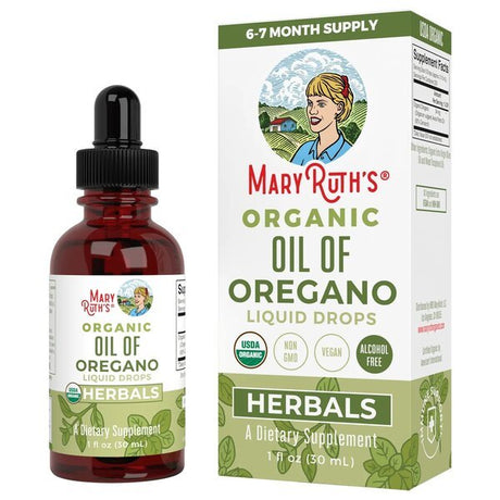 Olej z Oregano MaryRuth Organics Organic Oil of Oregano Liquid Drops 30 ml - Sklep Witaminki.pl
