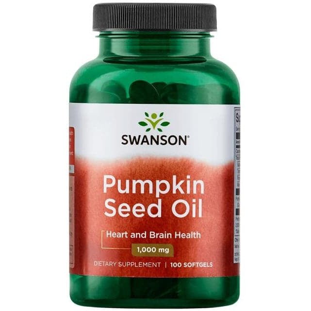 Olej z Pestek Dyni Swanson Pumpkin Seed Oil 1000 mg 100 softgels - Sklep Witaminki.pl