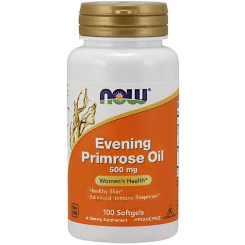 Olej z Wiesiołka NOW Foods Evening Primrose Oil 500 mg 100 softgels - Sklep Witaminki.pl