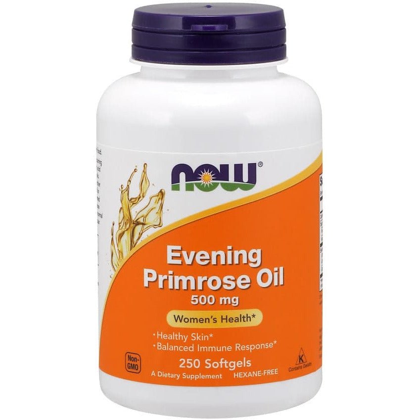 Olej z Wiesiołka NOW Foods Evening Primrose Oil 500 mg 250 softgels - Sklep Witaminki.pl