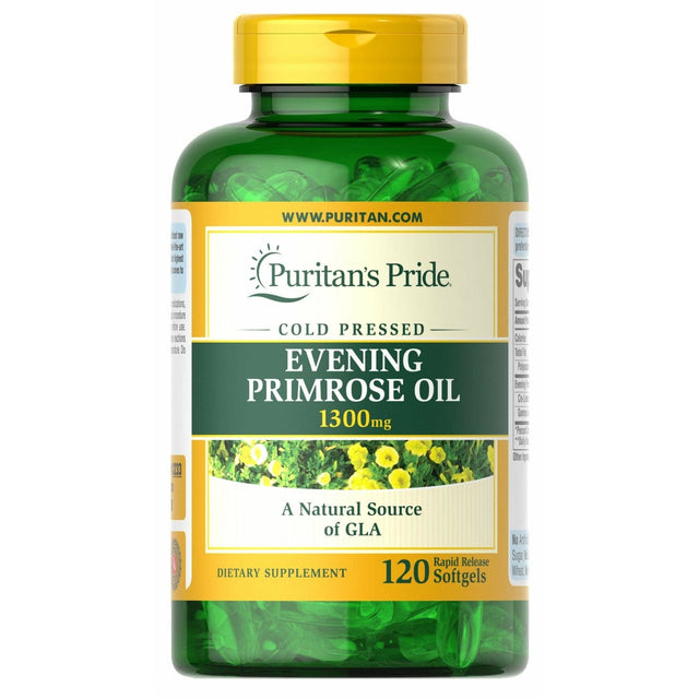 Olej z Wiesiołka Puritan's Pride Evening Primrose Oil 1300 mg 120 softgels - Sklep Witaminki.pl