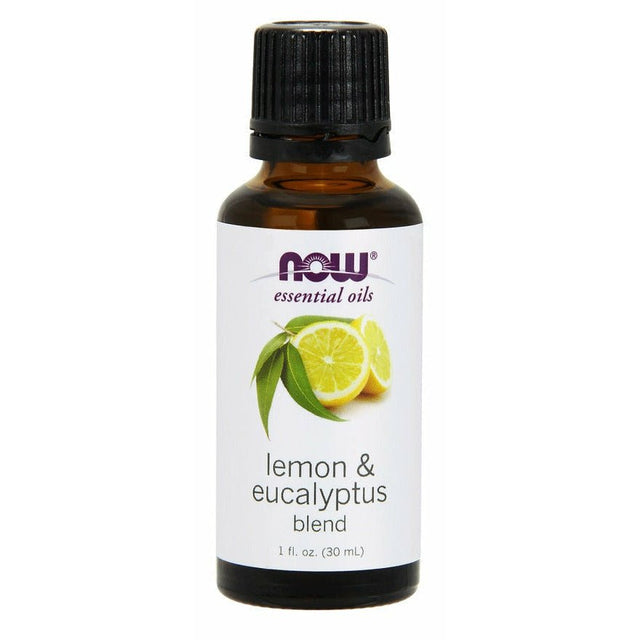 Olejek eteryczny NOW Essential Oils Essential Oil Lemon & Eucalyptus Blend 30 ml - Sklep Witaminki.pl