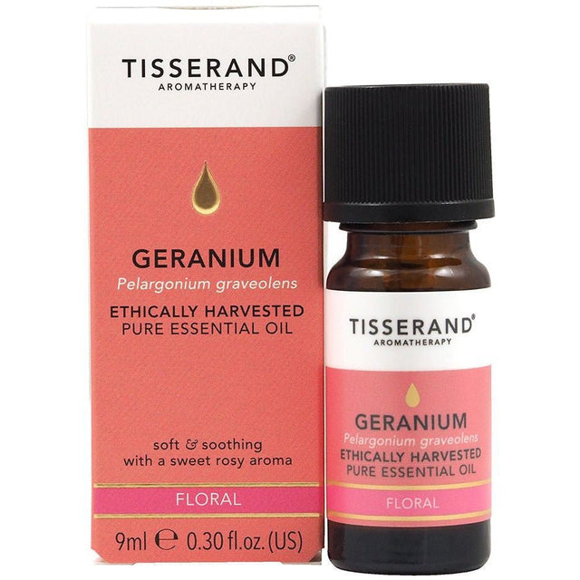 Olejek eteryczny Tisserand Aromatherapy Geranium Ethically Harvested 9 ml - Sklep Witaminki.pl