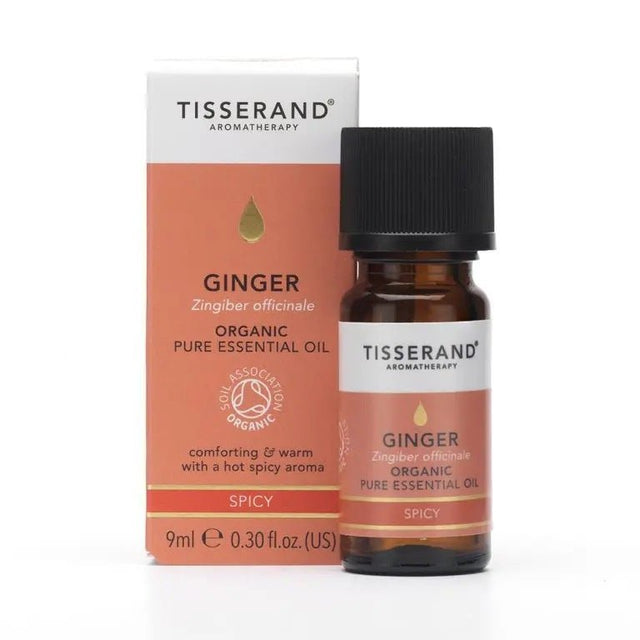 Olejek eteryczny Tisserand Aromatherapy Ginger Organic 9 ml - Sklep Witaminki.pl