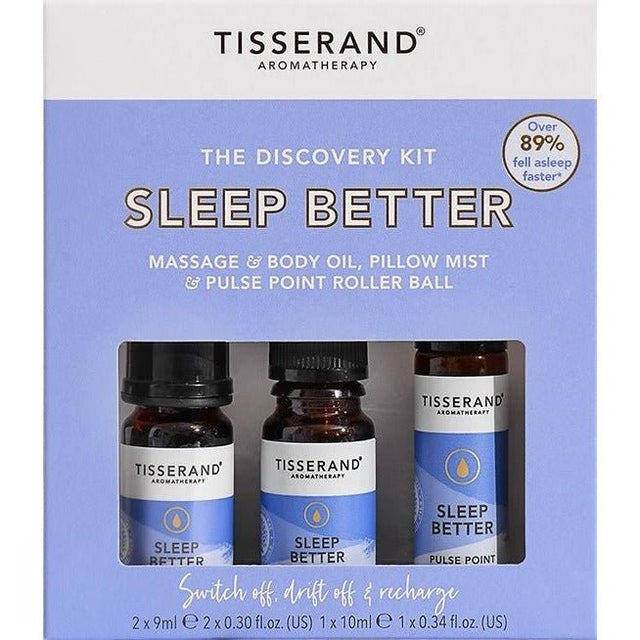 Olejek eteryczny Tisserand Aromatherapy Sleep Better Discovery Kit 2 x 9 ml + 1 x 10 ml - Sklep Witaminki.pl