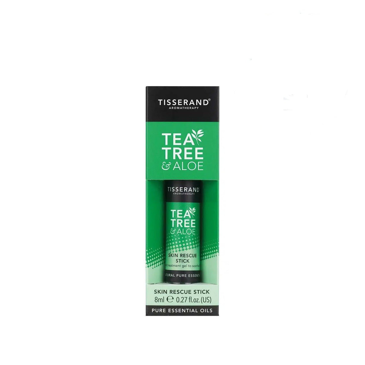 Olejek eteryczny Tisserand Aromatherapy Tea Tree Aloe Skin Rescue Stick 8 ml - Sklep Witaminki.pl