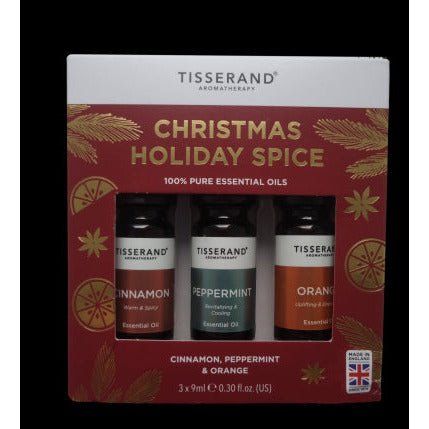 Olejek eteryczny Tisserand Aromatherapy Zestaw Christmas Holiday Spice 3 x 9 ml - Sklep Witaminki.pl