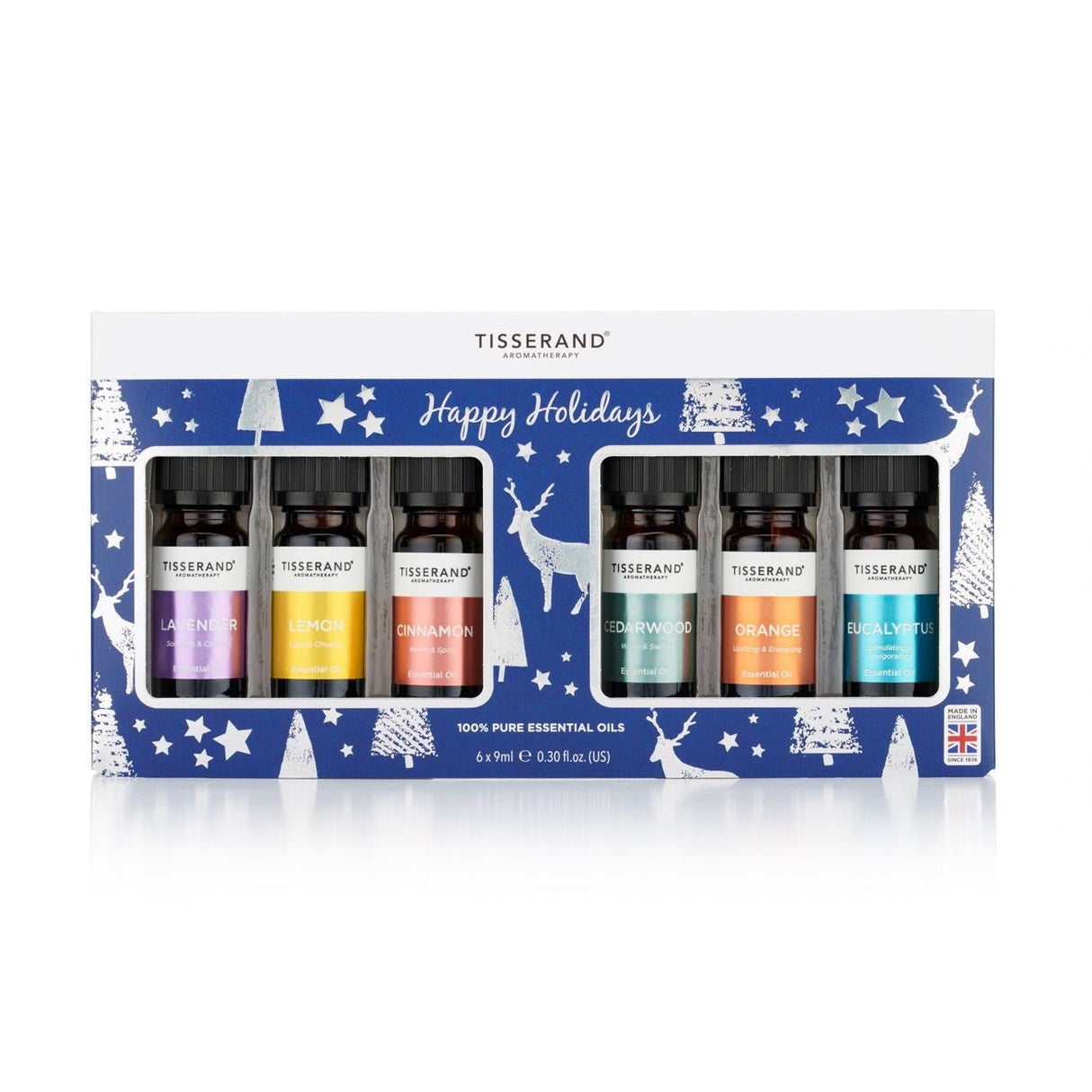 Olejek eteryczny Tisserand Aromatherapy Zestaw Happy Holidays 6 x 9 ml - Sklep Witaminki.pl