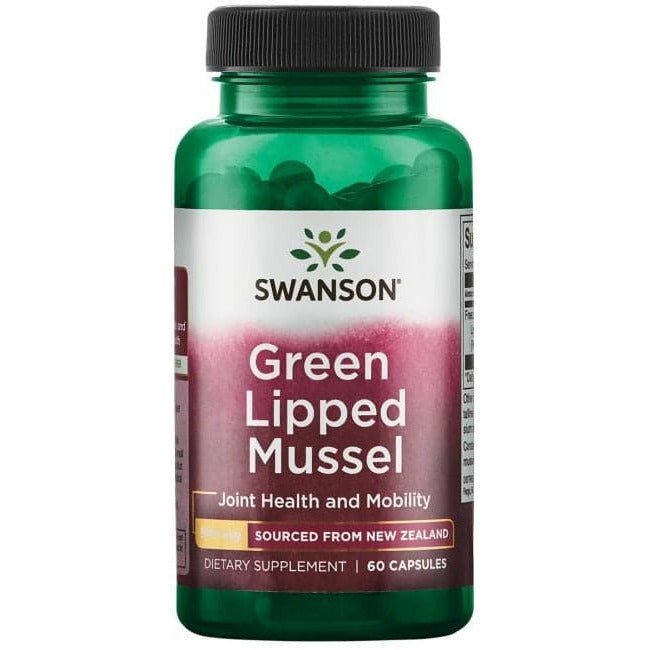Omułek Zielonowargowy Swanson Green Lipped Mussel 500 mg 60 caps - Sklep Witaminki.pl