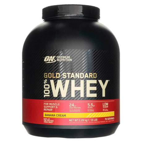 Optimum Nutrition Gold Standard 100% Whey Protein 2280 g Krem Bananowy - Sklep Witaminki.pl