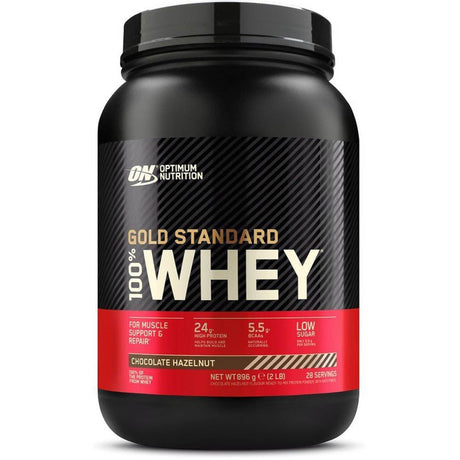 Optimum Nutrition Gold Standard 100% Whey Protein 896 g Czekoladowe Orzechy Laskowe - Sklep Witaminki.pl