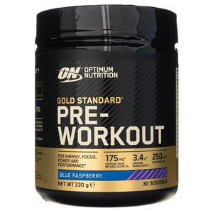 Optimum Nutrition Gold Standard Pre-Workout 330 g Blue Raspberry - Sklep Witaminki.pl