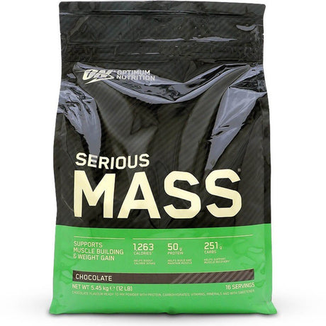 Optimum Nutrition Serious Mass 5450 g Czekoladowe - Sklep Witaminki.pl