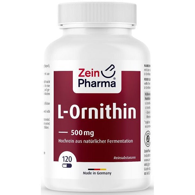 Ornityna Zein Pharma L-Ornithine 500mg 120 caps - Sklep Witaminki.pl