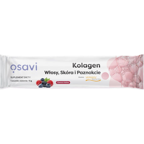 Osavi Kolagen (Włosy Skóra i Paznokcie) 5 g (1 serving) Owoce Leśne - Sklep Witaminki.pl
