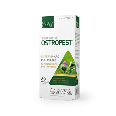 Ostropest Plamisty Medica Herbs Ostropest 60 caps - Sklep Witaminki.pl