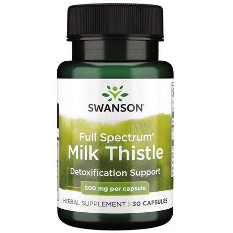 Ostropest Plamisty Swanson Full Spectrum Milk Thistle 500 mg 30 caps - Sklep Witaminki.pl