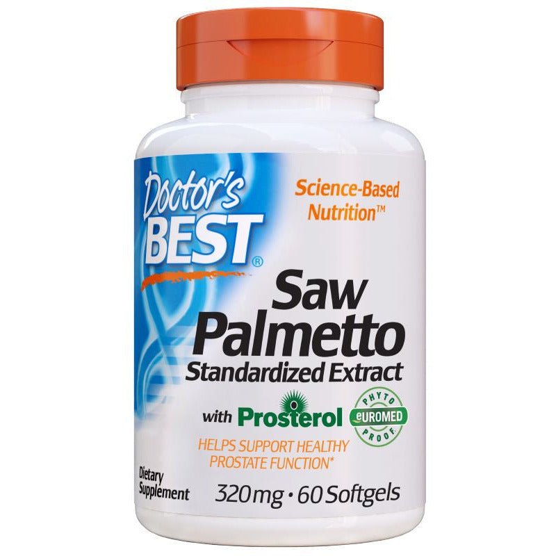 Palma Sabałowa Doctor's BEST Saw Palmetto Standardized Extract with Prosterol 320 mg 60 softgels - Sklep Witaminki.pl