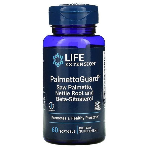 Palma Sabałowa Life Extension PalmettoGuard Saw Palmetto/Nettle Root with Beta-Sitosterol 60 softgels - Sklep Witaminki.pl