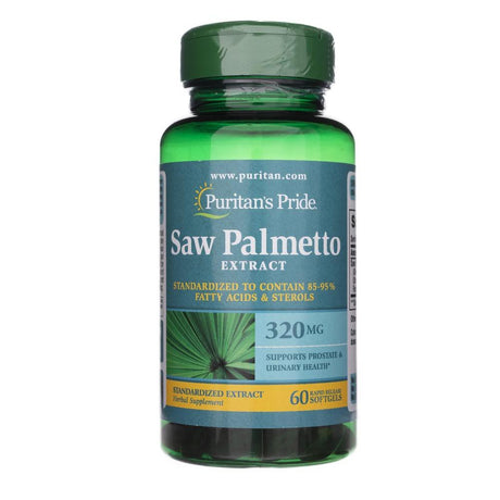 Palma Sabałowa Puritan's Pride Saw Palmetto Standarized 320 mg 60 caps - Sklep Witaminki.pl