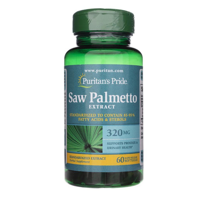 Palma Sabałowa Puritan's Pride Saw Palmetto Standarized 320 mg 60 caps - Sklep Witaminki.pl