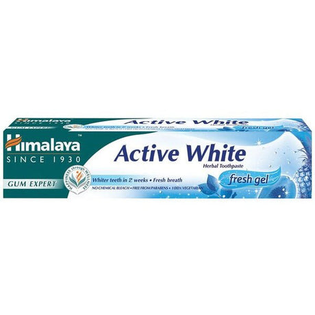 Pasta do zębów Himalaya Active White Herbal Toothpaste Fresh Gel 75 ml - Sklep Witaminki.pl