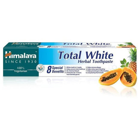 Pasta do zębów Himalaya Total White Herbal Toothpaste 75 ml - Sklep Witaminki.pl