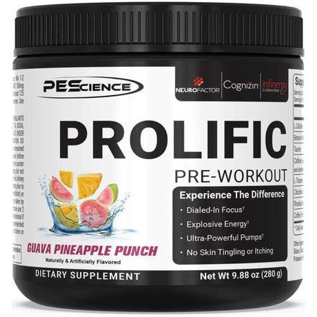 PEScience Prolific 280 g Guava Pineapple Punch - Sklep Witaminki.pl