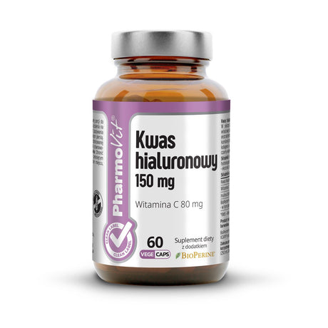 PharmoVit Kwas hialuronowy 150 mg 60 vcaps - Sklep Witaminki.pl