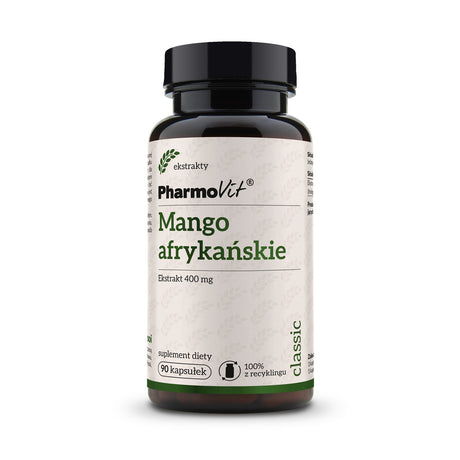 PharmoVit Mango afrykańskie 400 mg 90 caps - Sklep Witaminki.pl