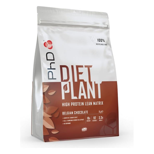 PhD Diet Plant 1000 g Belgian Chocolate - Sklep Witaminki.pl