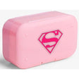 Pillbox SmartShake Pill Box SuperGirl Różowy - Sklep Witaminki.pl