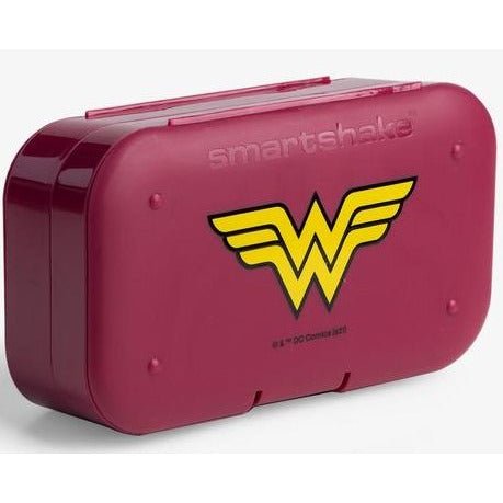 Pillbox SmartShake Pill Box WonderWoman Bordowy - Sklep Witaminki.pl