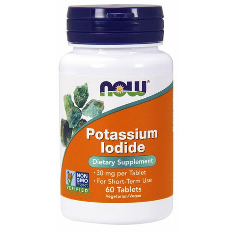 Potas NOW Foods Potassium Iodide 30 mg 60 tabs - Sklep Witaminki.pl