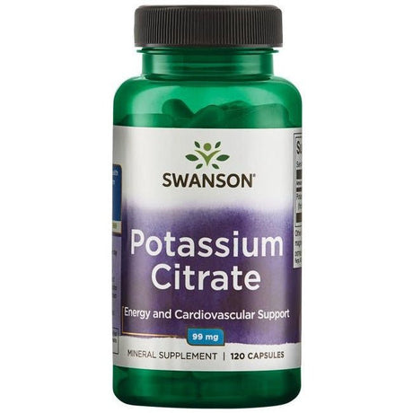 Potas Swanson Potassium Citrate 99 mg 120 caps - Sklep Witaminki.pl
