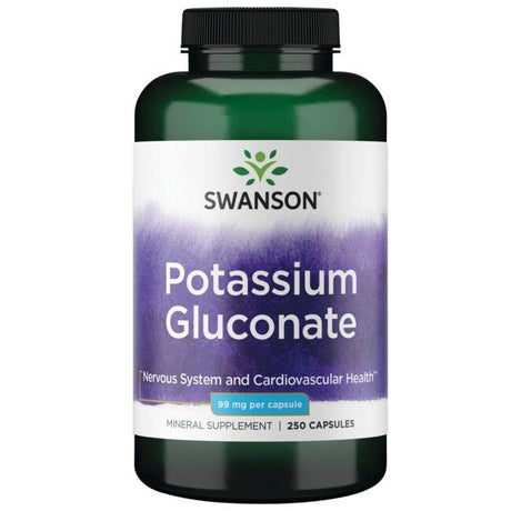 Potas Swanson Potassium Gluconate 99 mg 250 caps - Sklep Witaminki.pl