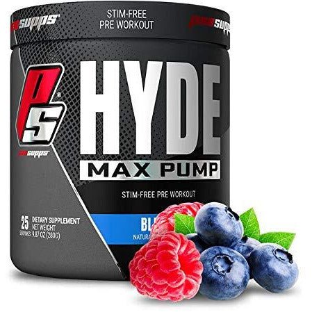 Pre-Workout Pro Supps Hyde Max Pump Blue Razz 280 g - Sklep Witaminki.pl