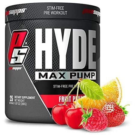 Pre-Workout Pro Supps Hyde Max Pump Fruit Punch 280 g - Sklep Witaminki.pl